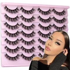 TNFVLONEINS Russian strip lashes pack for multi-layered volume without clumping.
