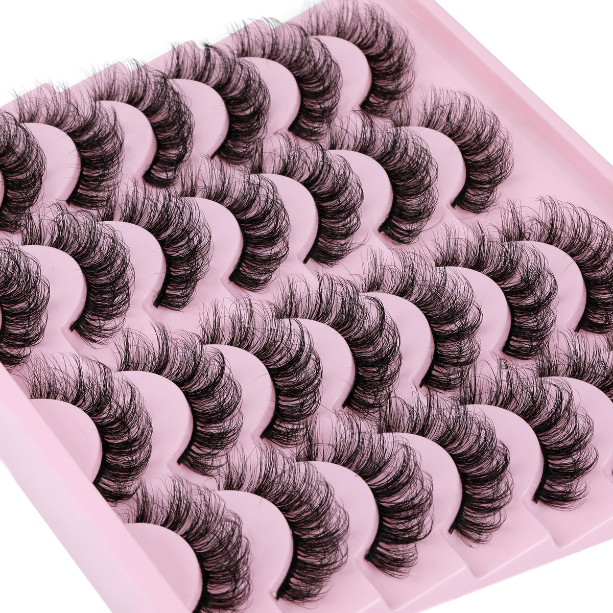 TNFVLONEINS wispy false eyelashes 16mm enhance eyes with a natural, salon-like effect.