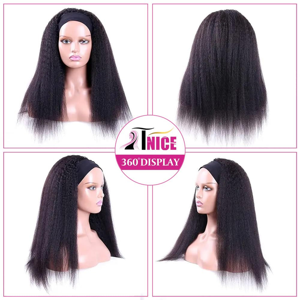 TNICE headband wig glueless cap closure offers a realistic hairline and easy wear.