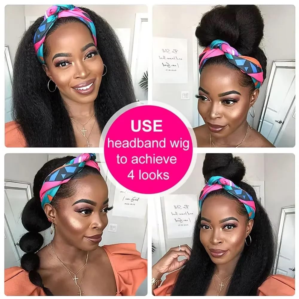TNICE headband wig features quick wear with snapping design for easy on-the-go use.