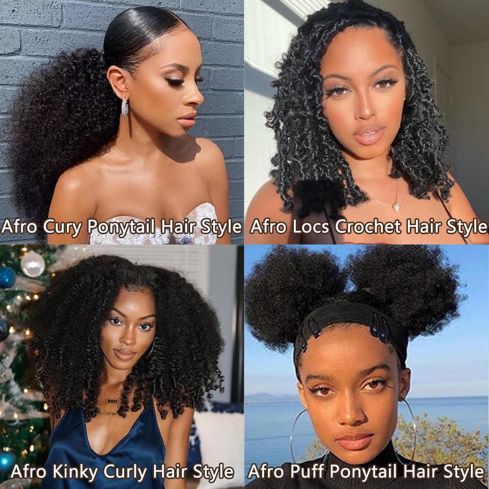TNICE Afro Kinky Curly bundles natural color blend for seamless match.