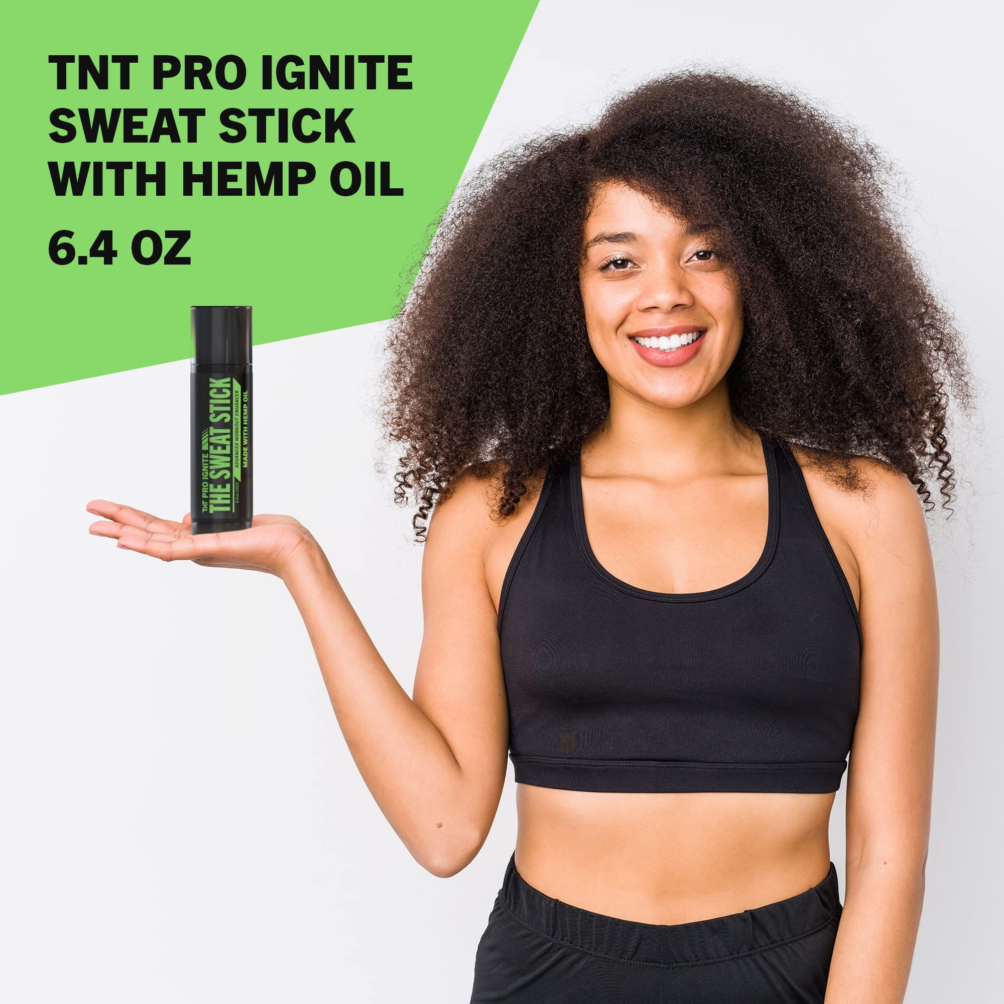 TNT Pro Ignite Sweat Cream Stick in-use during training emphasizing heat and perspiration.