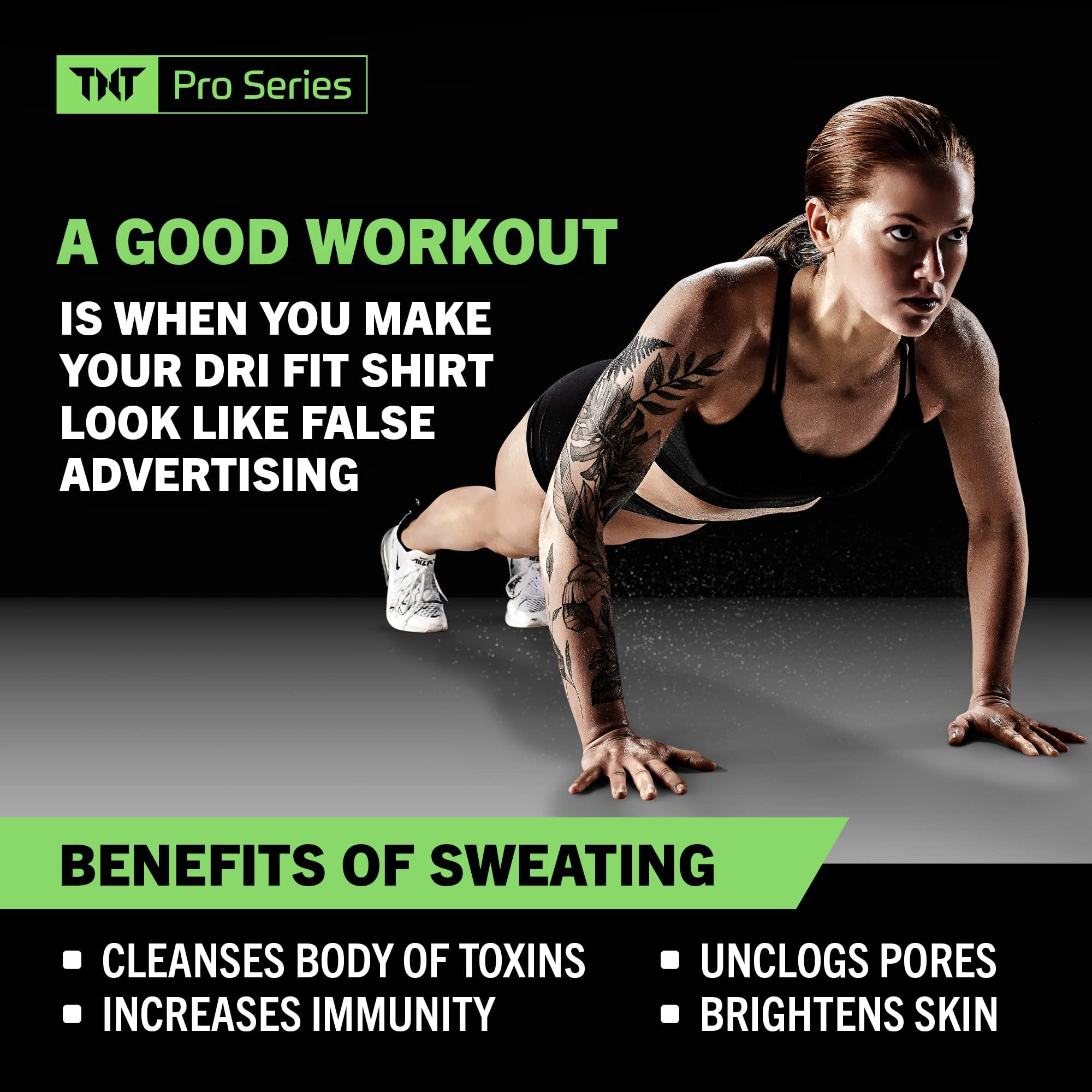 TNT Pro Ignite Sweat Cream Stick texture highlights easy glide for quick, mess-free application.