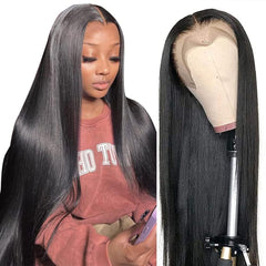 Tobasew 13x6 straight lace front wig with natural hairline for everyday wear