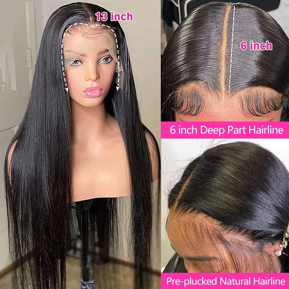 tobasew 13x6 hd transparent lace wig designed for breathable wear on sensitive skin