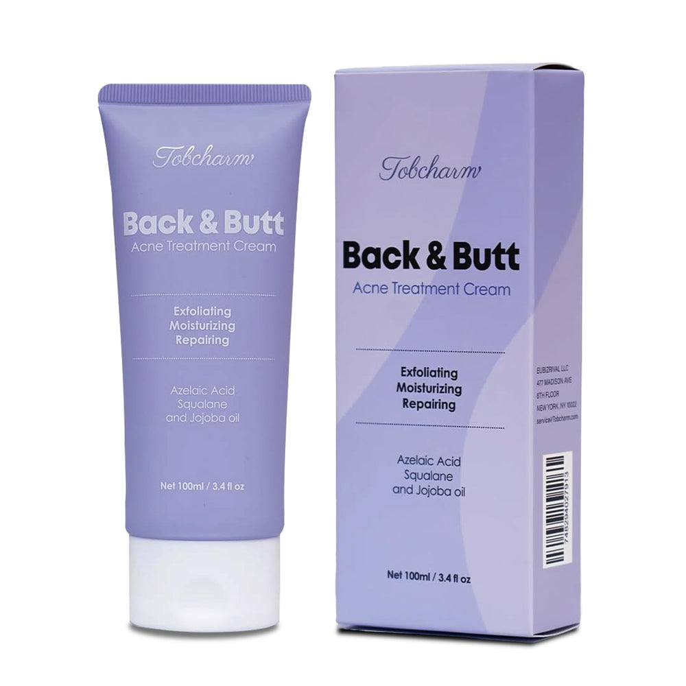 Tobcharm Butt Acne Treatment bottle targets bacne for clearer skin
