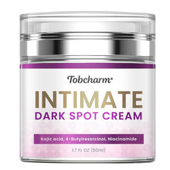 Tobcharm Skin Bleaching Cream on inner thigh for even tone over time