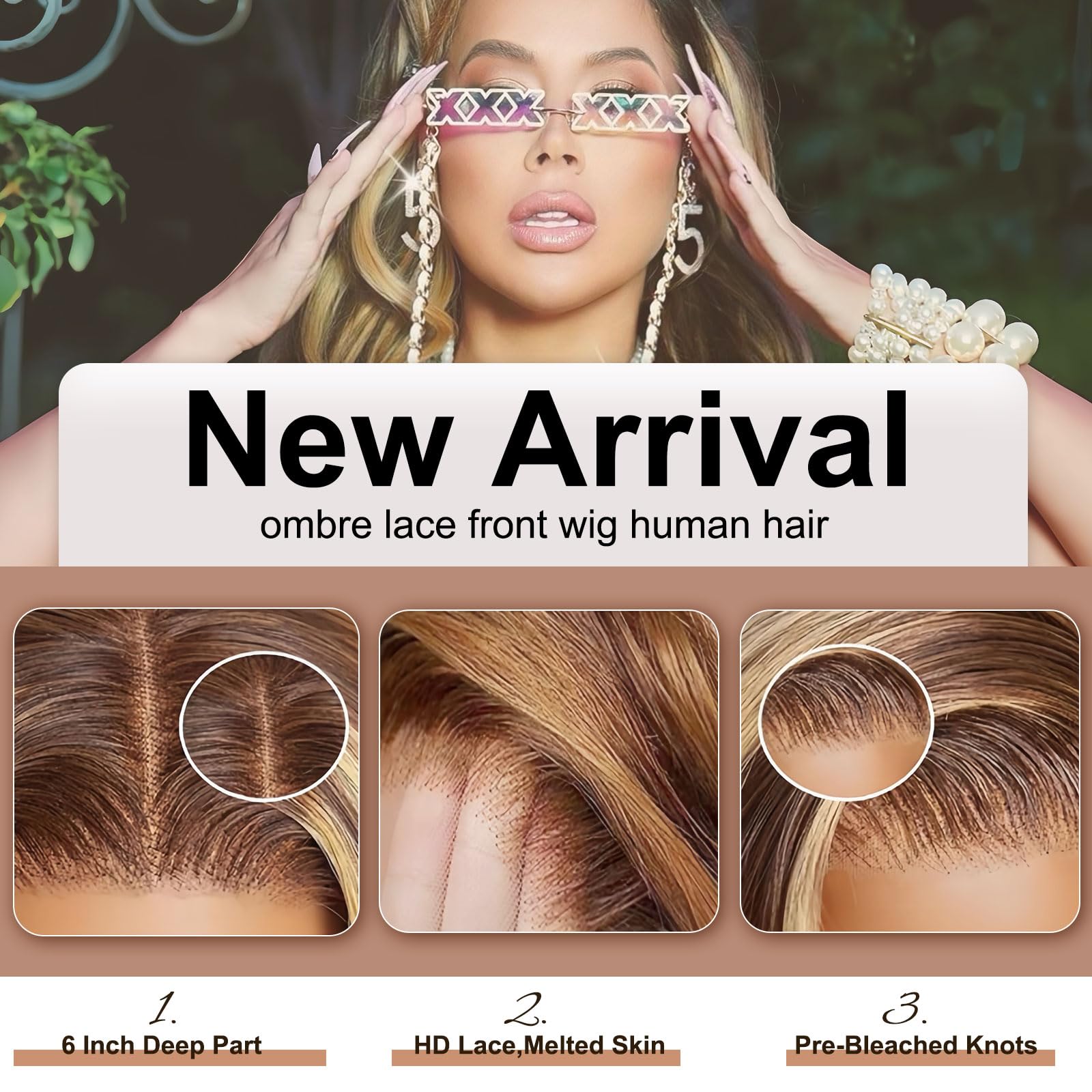 Tobeallo 13x6 HD lace front close-up highlights the transparent blend