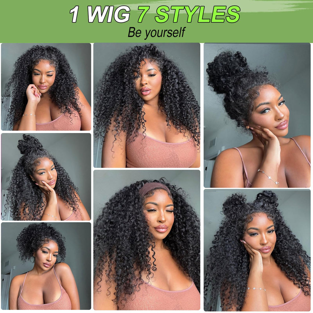 Tobeest kinky curly half wig packaging presented for gifting or gifting