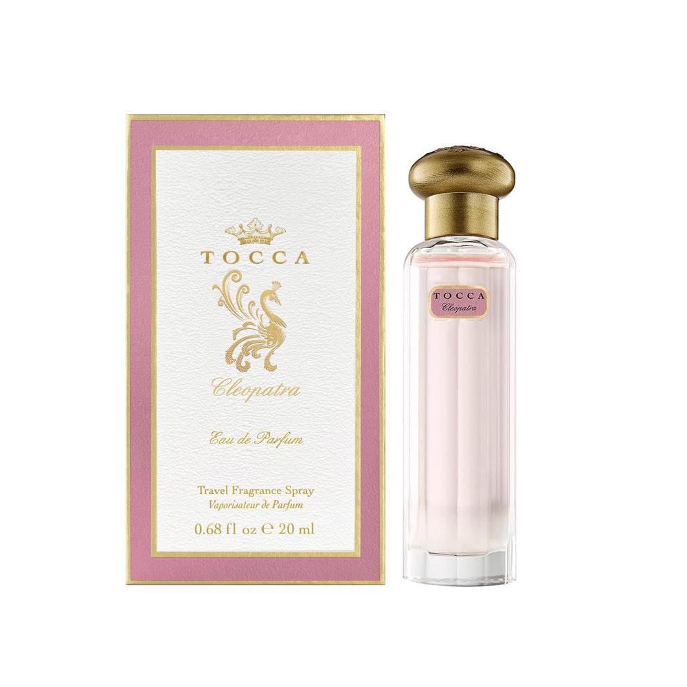 TOCCA Cleopatra vanilla musk warmth close-up, hinting at depth.