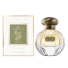 TOCCA Florence 1920s cut-glass bottle closeup, a luxurious collectible feel.