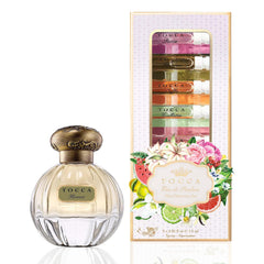 TOCCA Florence women's perfume bottle on white backdrop for daily chic wear.