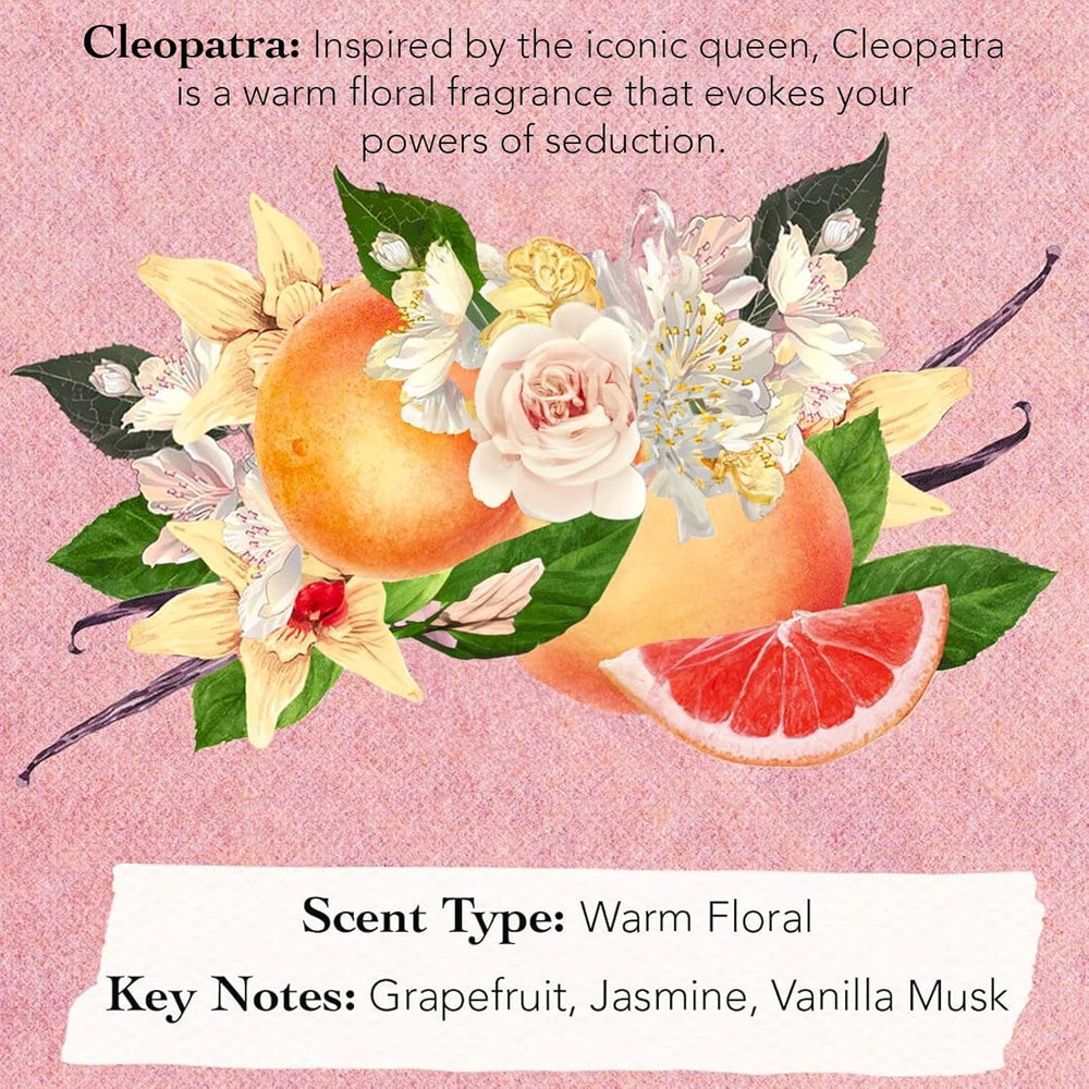 TOCCA fragrance notes highlight bergamot, pear, and gardenia for a bright vibe.