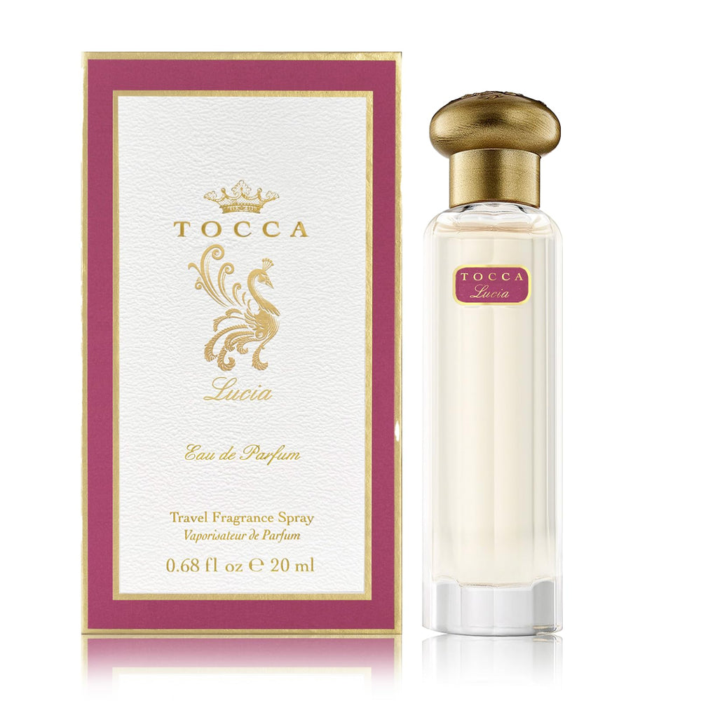 Tocca Lucia bottle focus on Italian lemon notes conveys a bright, uplifting mood.