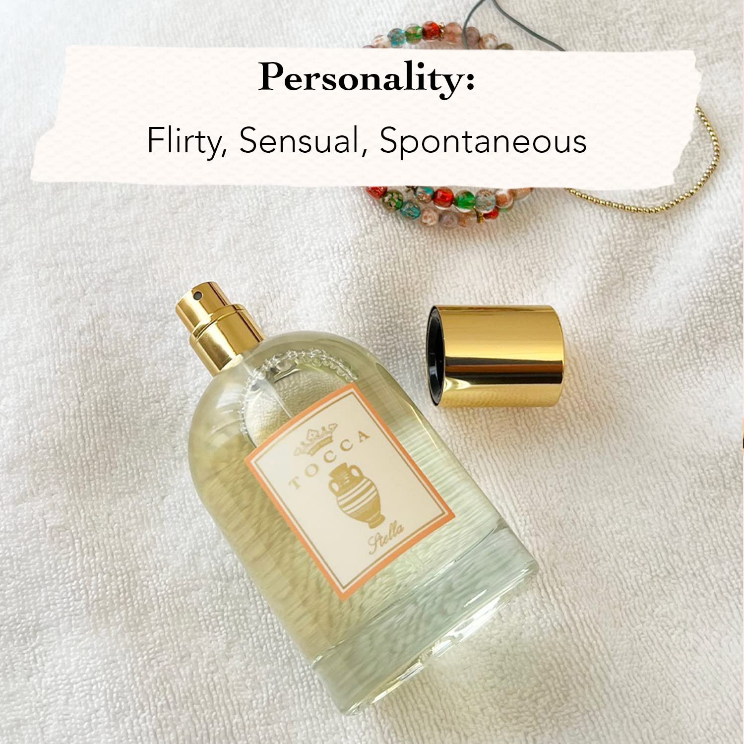 TOCCA Stella notes of blood orange and freesia create a fresh, uplifting scent.