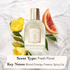 TOCCA Stella hair fragrance application adds a gentle, long-lasting aroma.
