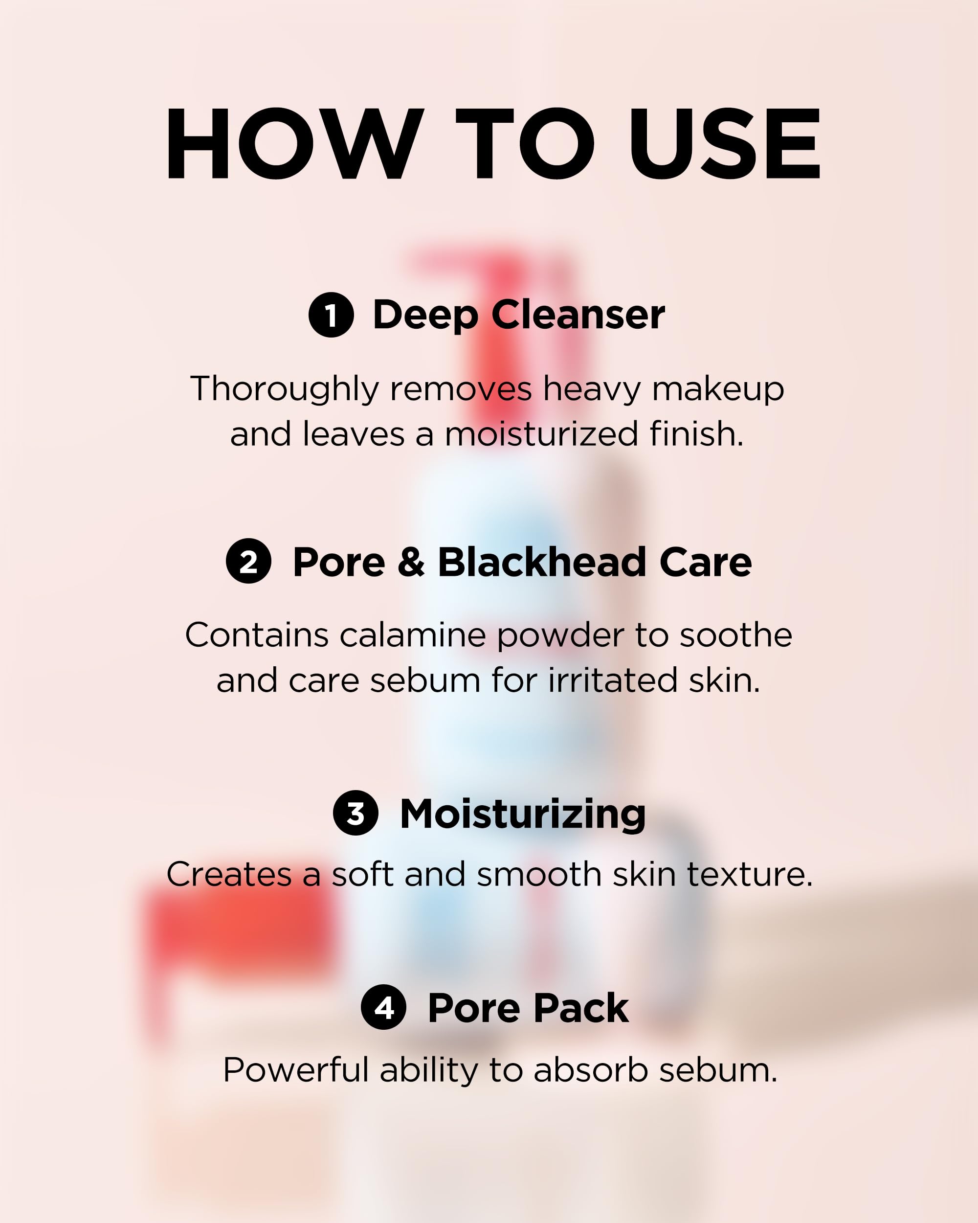TOCOBO Calamine Pore Control Cleansing Oil rinse step with lukewarm water