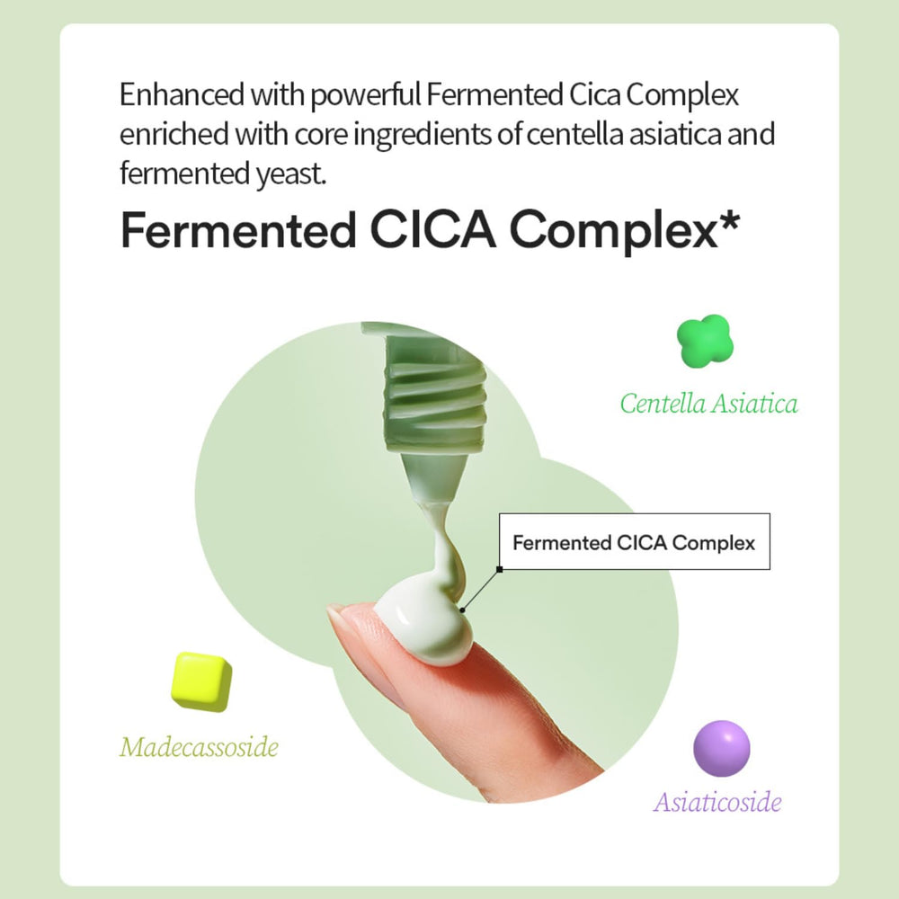 TOCOBO Cica Calming Sun Serum texture drop reveals a lightweight, non-greasy feel.