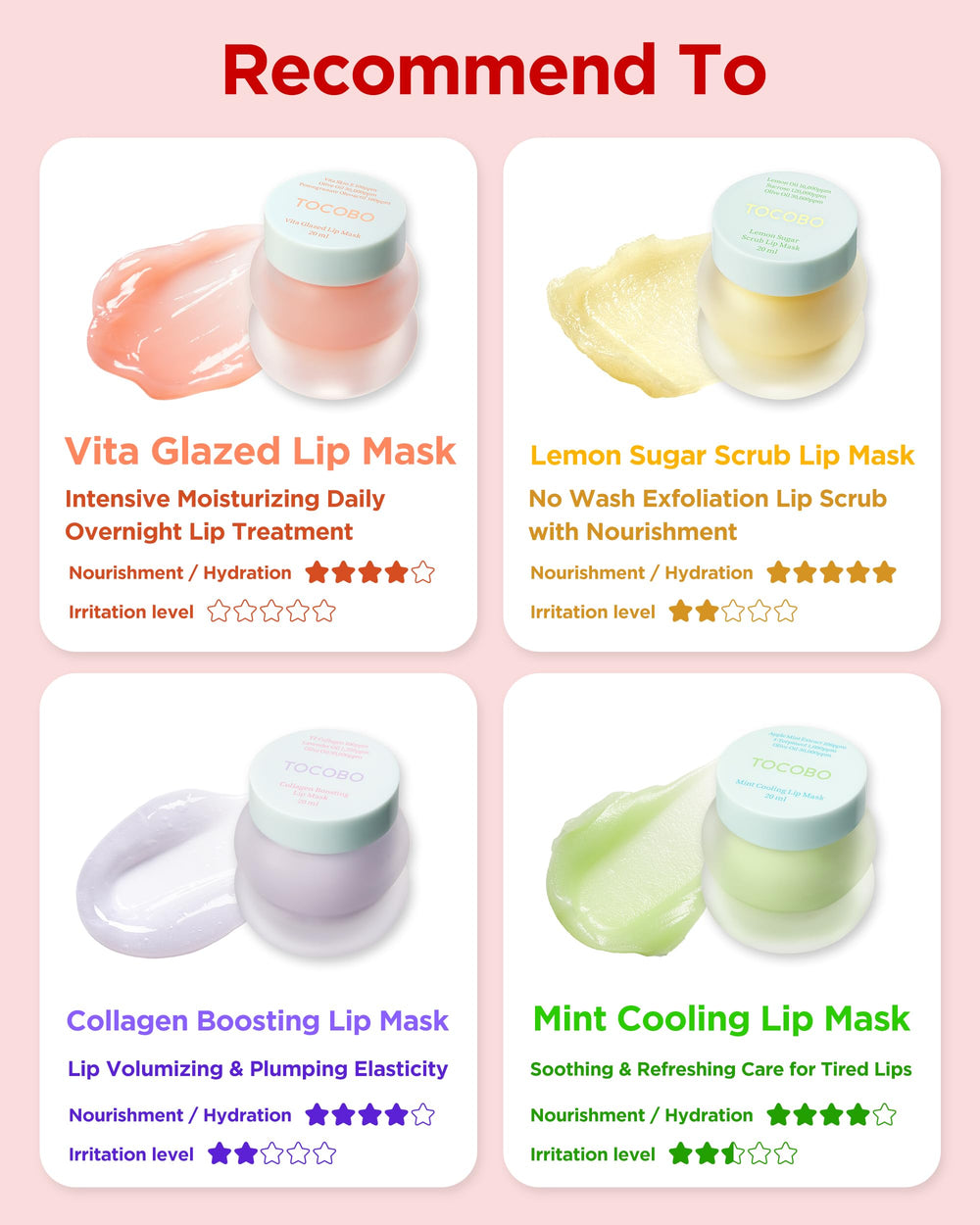 After overnight use TOCOBO Lip Mask reveals smoother lips.