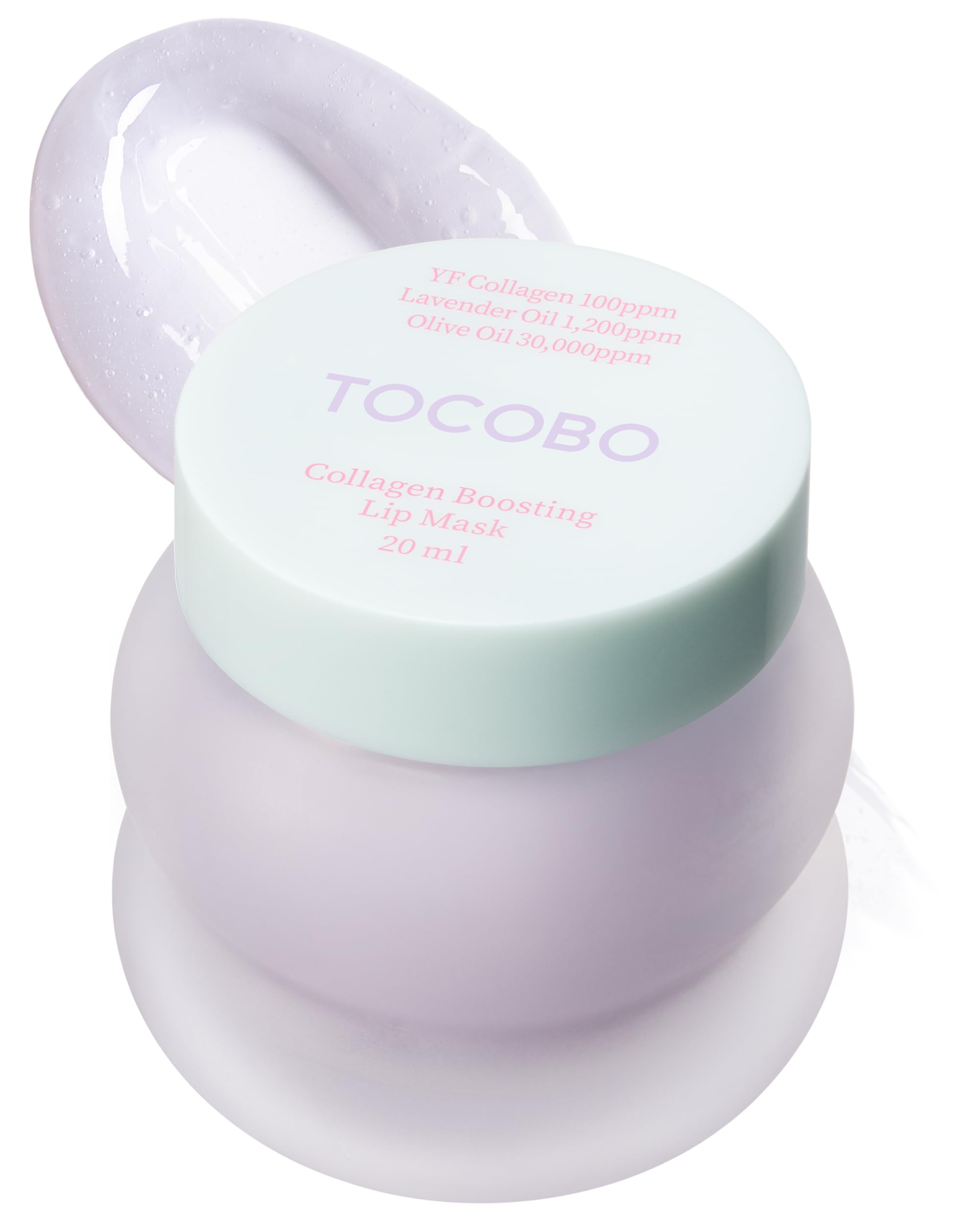 TOCOBO Collagen Lip Mask packaging shown for overnight hydration.