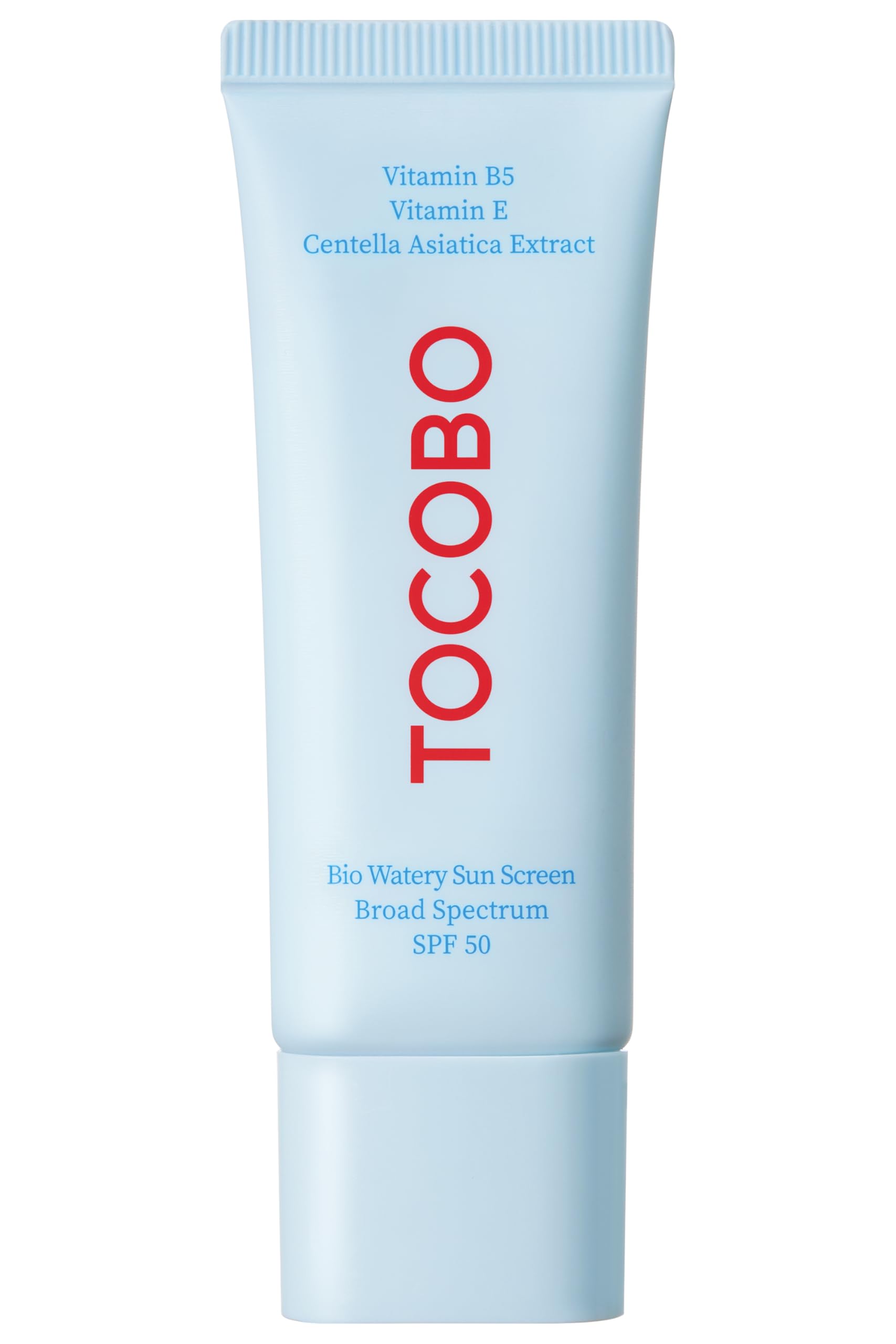 TOCOBO US Bio Watery Sunscreen bottle view with quick hydration.