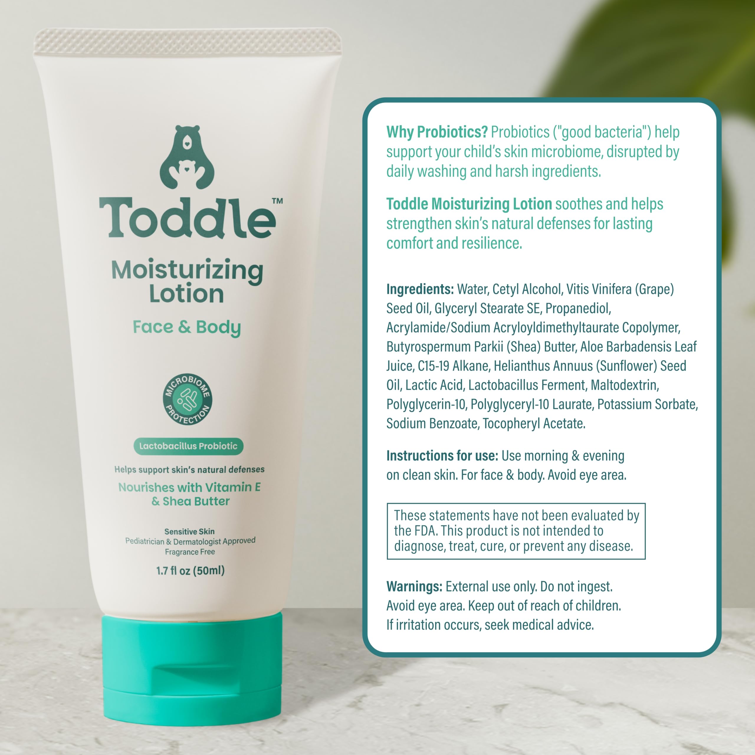 Lotion with aloe vera and shea butter for deep hydration
