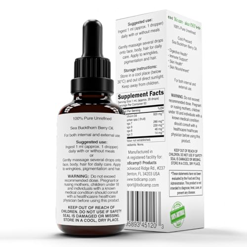 Todicamp Sea Buckthorn Oil Organic cold-pressed process illustration