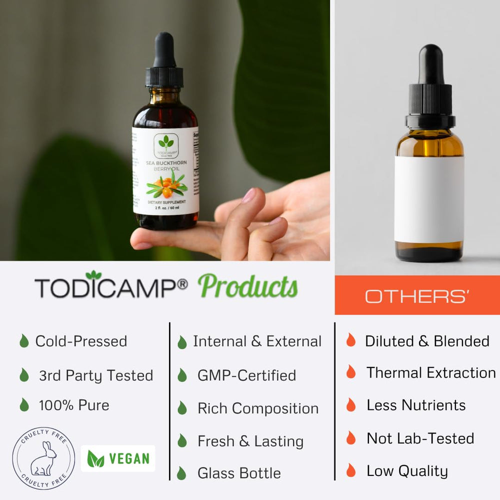 Todicamp Sea Buckthorn Oil Organic skincare routine setup