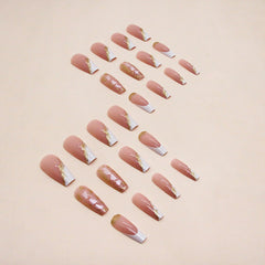 TOGZOM white tip nails for a clean, modern manicure.