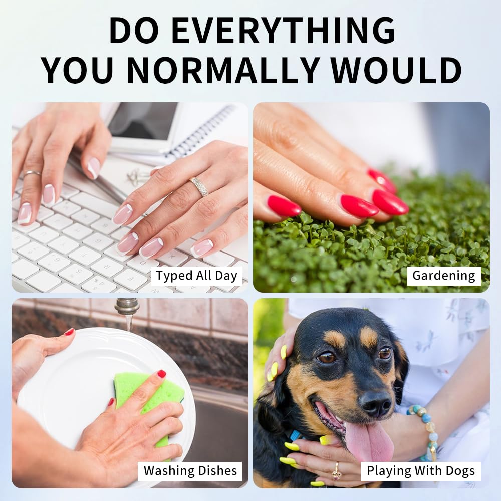 TOGZOM nails press on in seconds for a fast manicure.