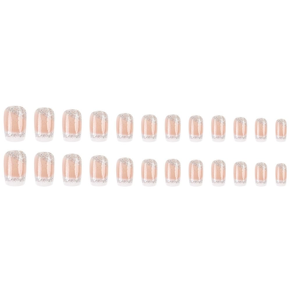 TOGZOM 24-piece press-on set with jelly adhesive for quick, reusable manicures.