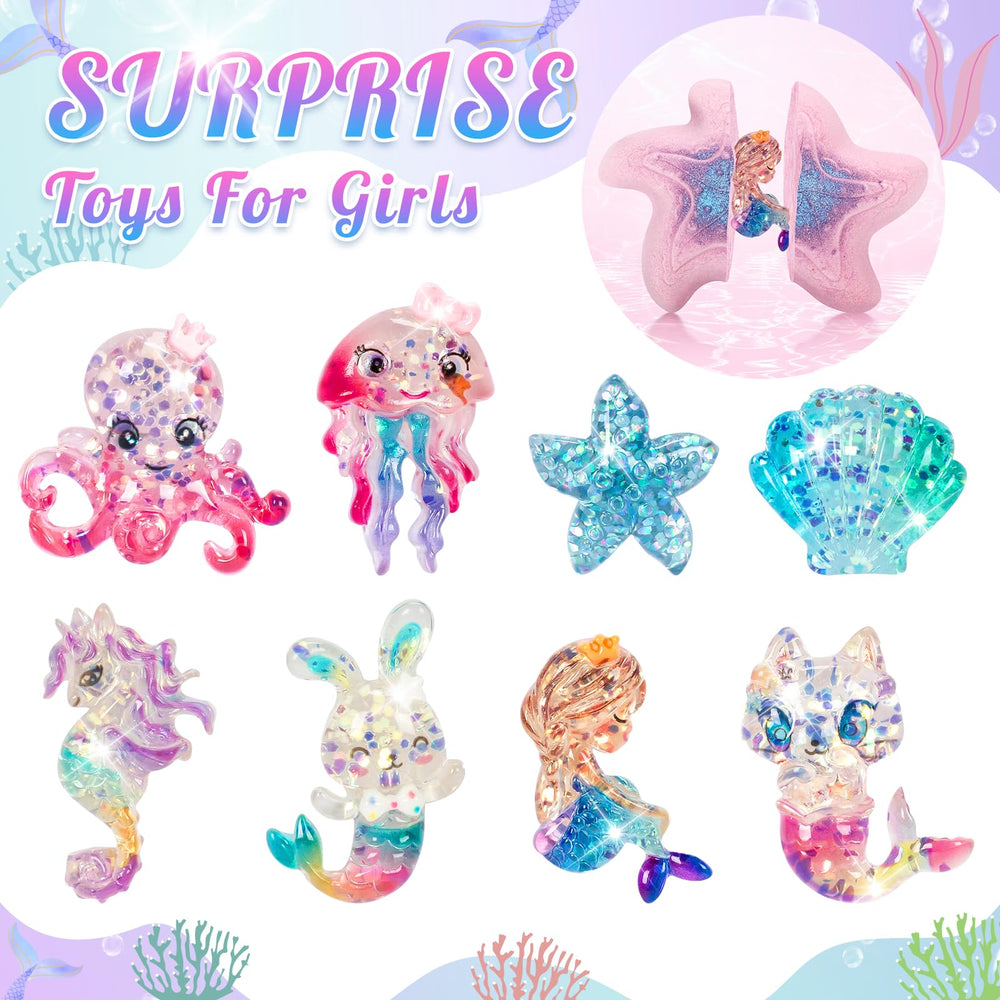 Toidgy Mermaid Bath Bombs grape scent sparks imagination and gentle fragrance.