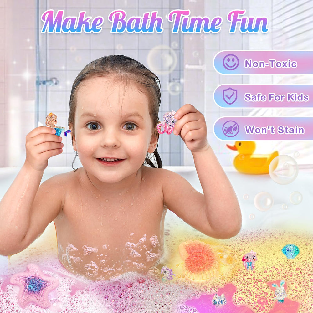 Toidgy Mermaid Bath Bombs orange scent makes bath time cheerful and refreshing.
