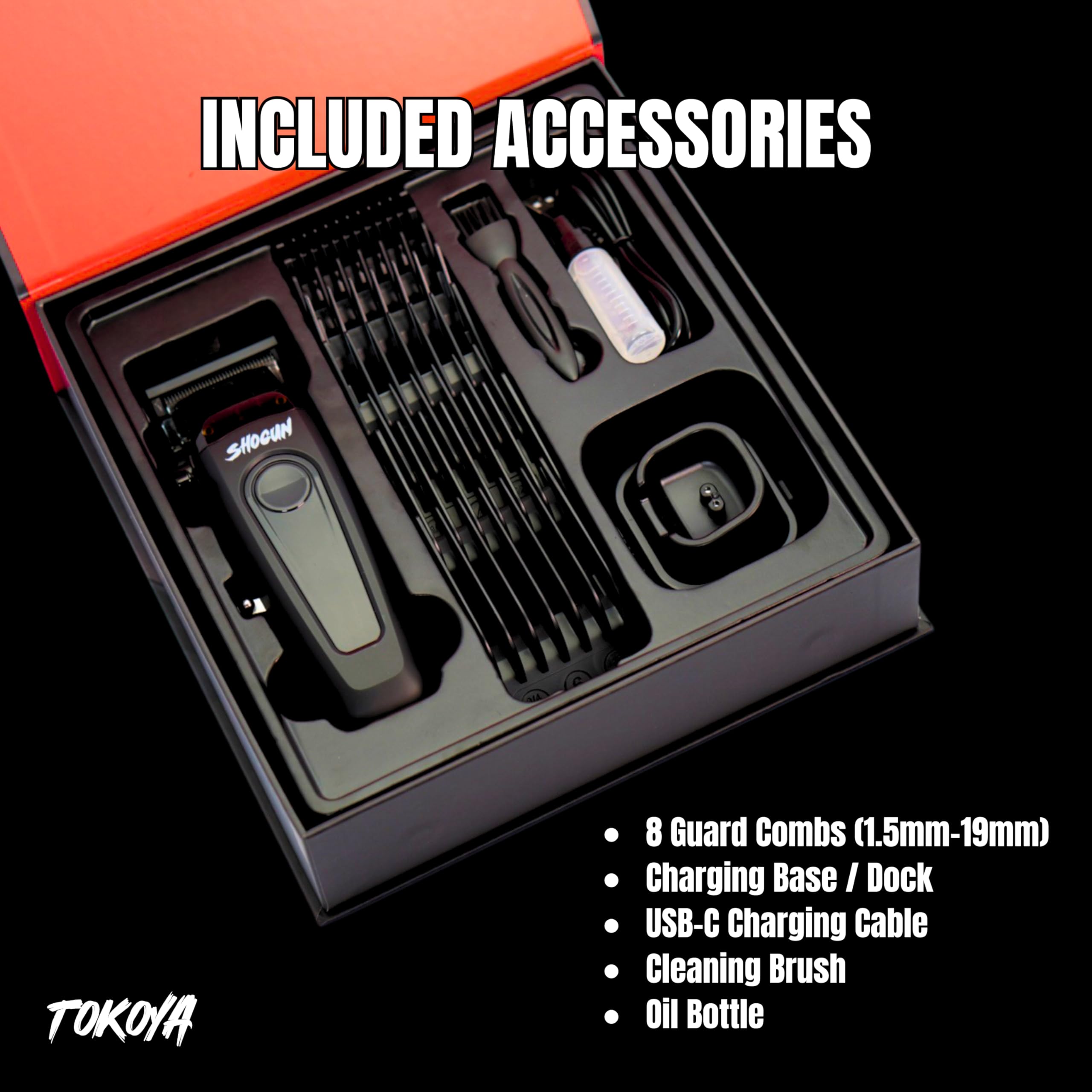 TOKOYA Shogun cleaning kit keeps blades and oil ready.