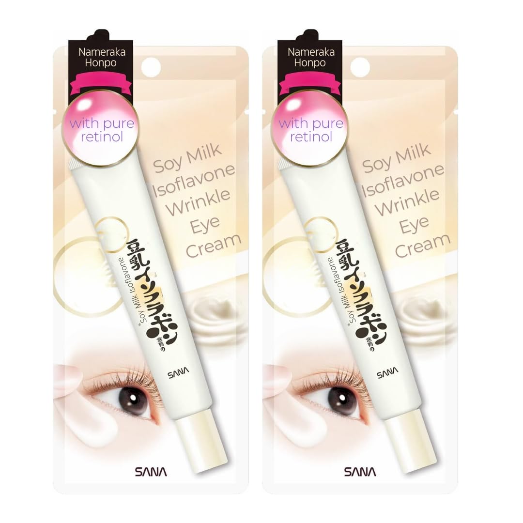TokyoSuperSale Sana Nameraka Honpo eye cream tube showing smooth hydration from soy extract.