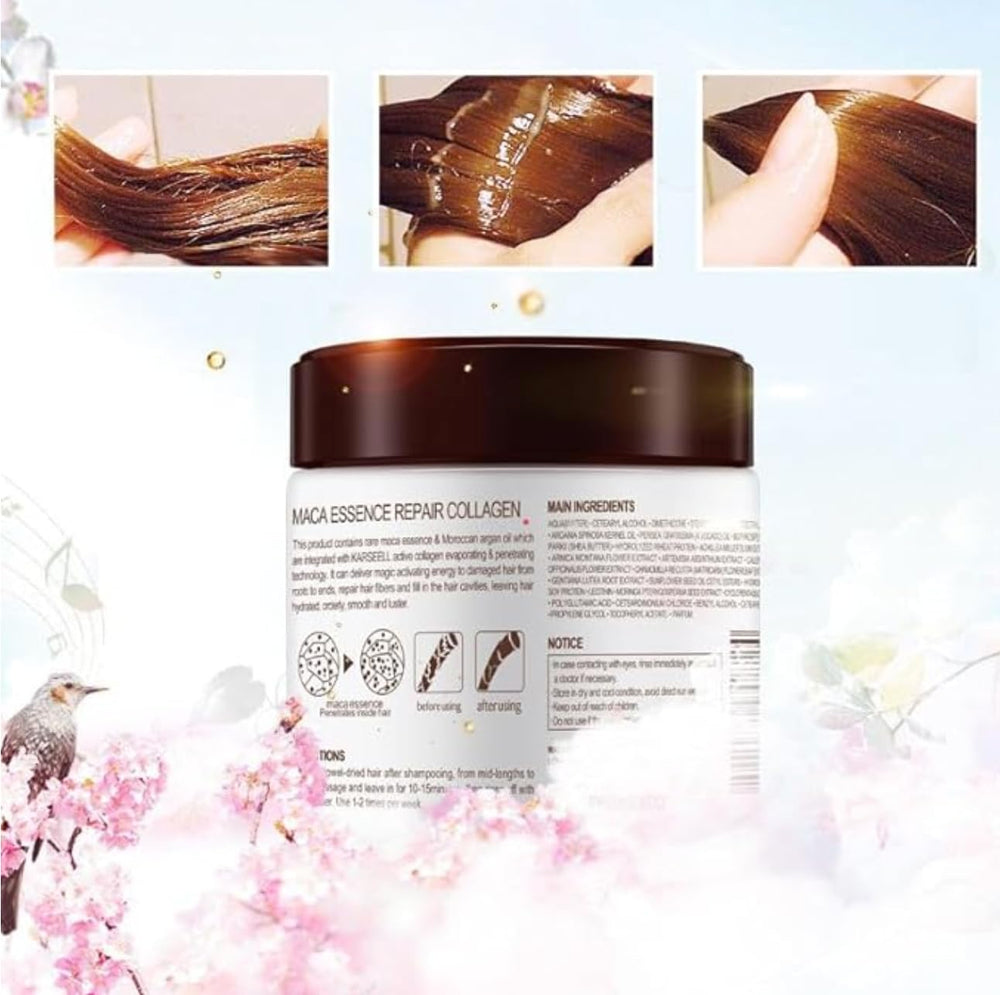 TOLO Deals Deep Repair Argan Oil Hair Mask texture reveals hydration and smoothness