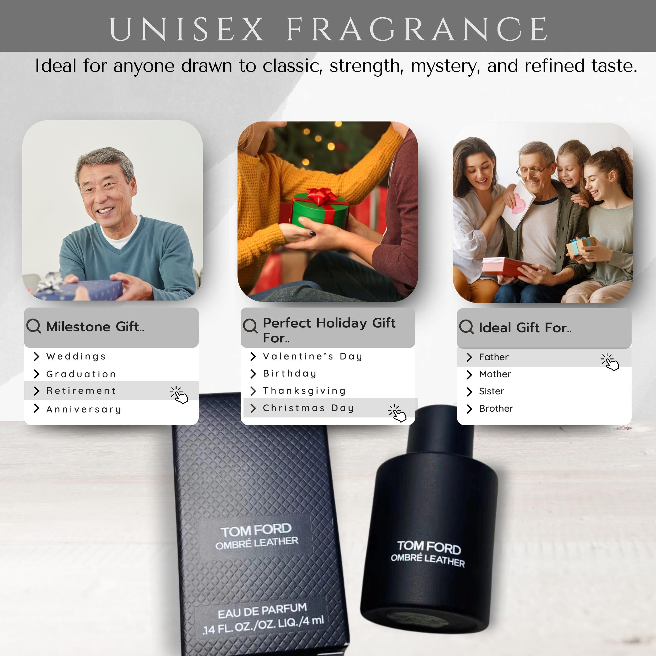 Warm base notes of patchouli, amber, and moss for lasting depth.