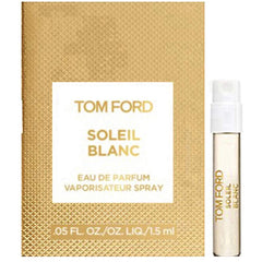 Tom Ford Soleil Blanc Deluxe Mini bottle front view, travel ready fragrance