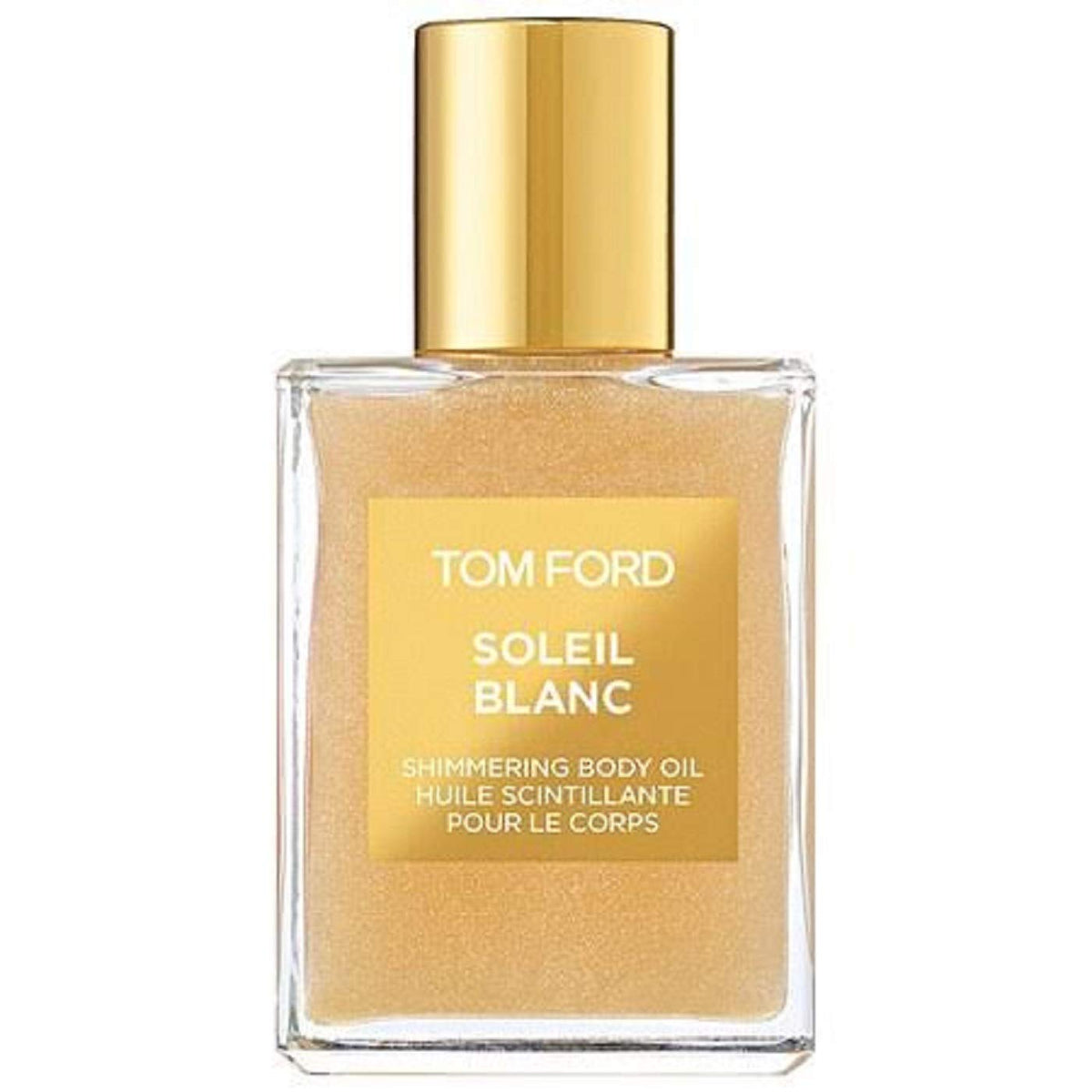 Tom Ford Soleil Blanc Shimmering Body Oil Mini bottle pour, for radiant hydration and sun-kissed glow
