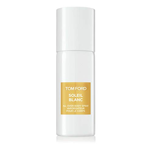 Tom Ford Soleil Blanc sun-drenched scene highlights luxurious summer scent vibes.
