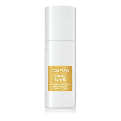 Tom Ford Soleil Blanc sun-drenched scene highlights luxurious summer scent vibes.