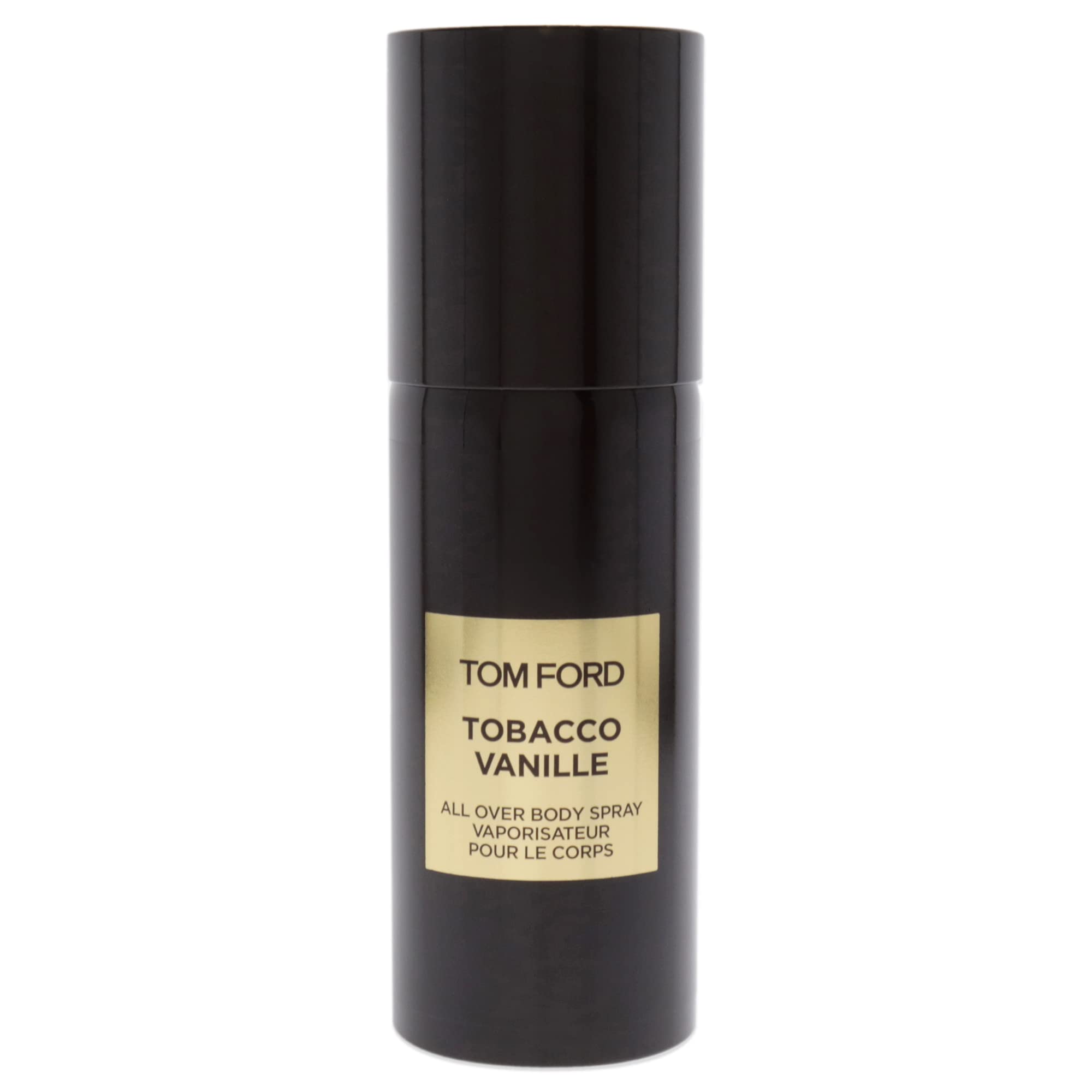 Tom Ford Tobacco Vanille bottle side view, sleek design complements a luxurious vibe.