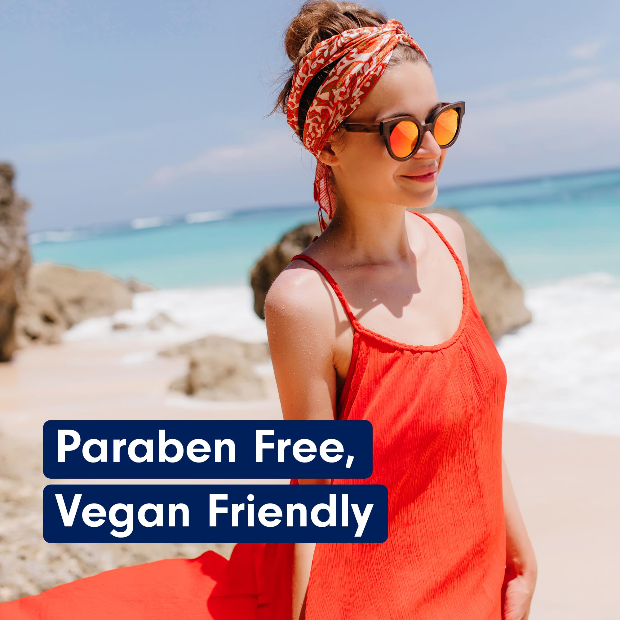 TOMAS TOTAL TAN vegan-friendly formula with natural DHA.