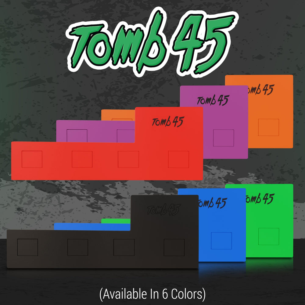 Tomb 45 barber tools secured inside mat for clutter-free workspace
