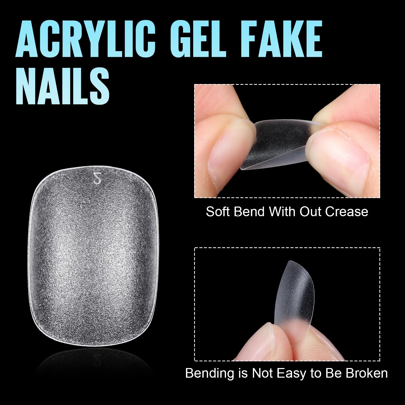 TOMICCA 15 sizes with size marks allow quick, repeatable nail fitting.