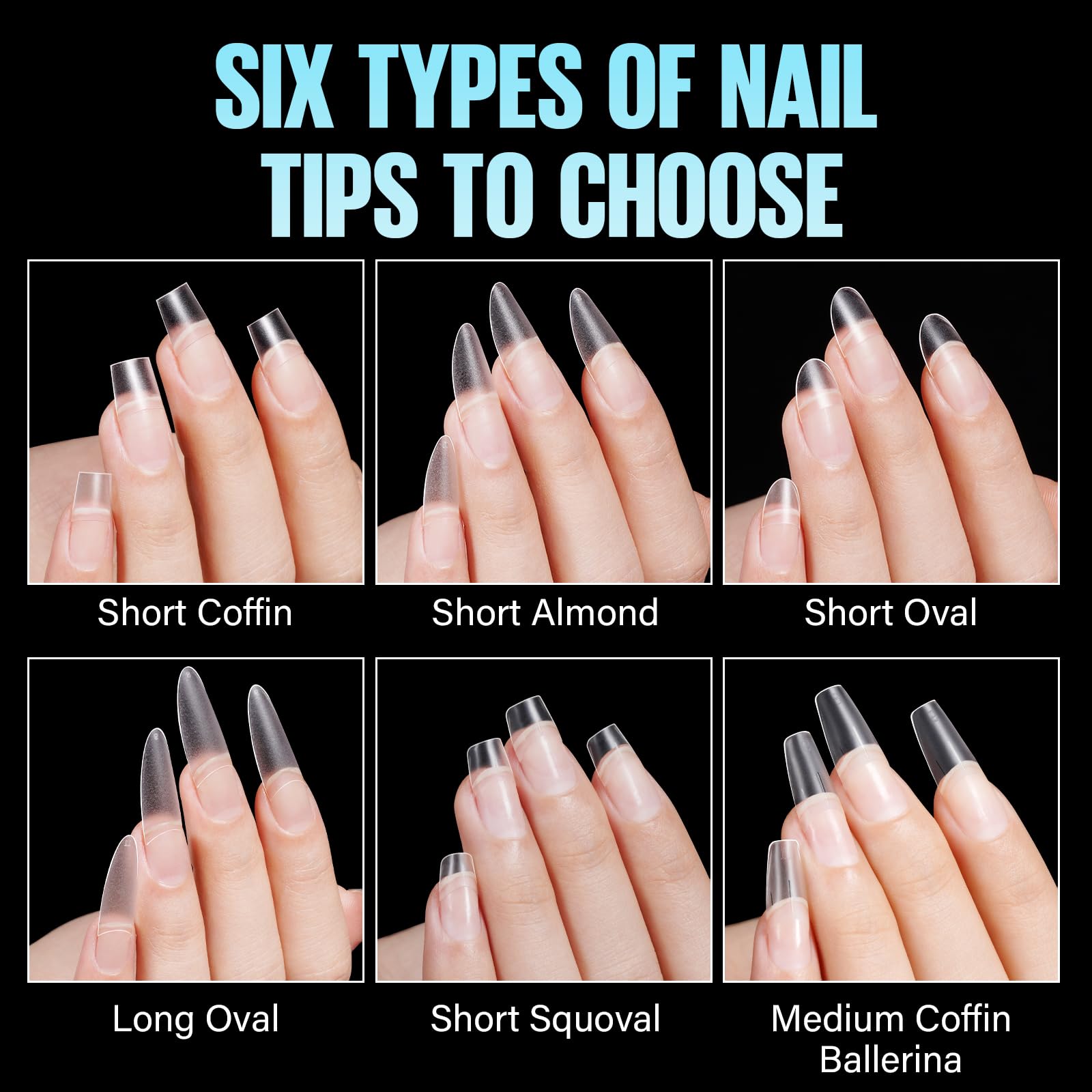TOMICCA 510 pieces nail tips ensure long-lasting supplies for home or salon use.