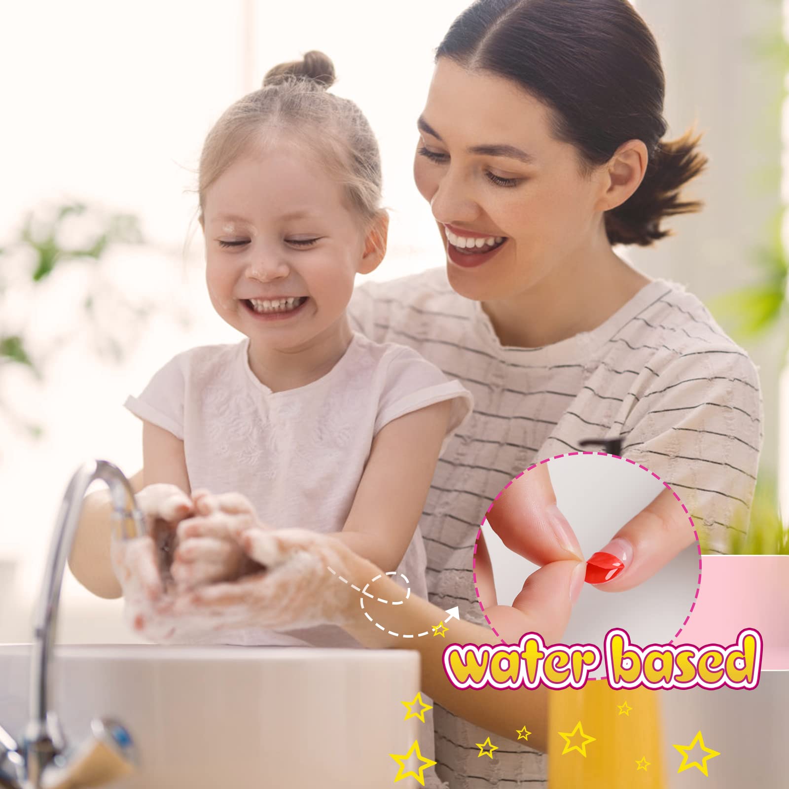 TOMICCA 3+ age nail art kit supports safe, imaginative play.