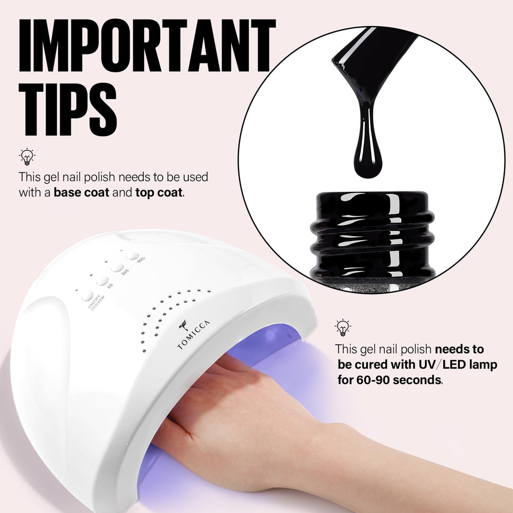 TOMICCA base coat and top coat pairing for salon-grade longevity