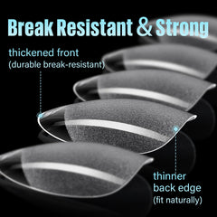 TOMICCA breathable soft acrylic nails offer comfortable wear and durability