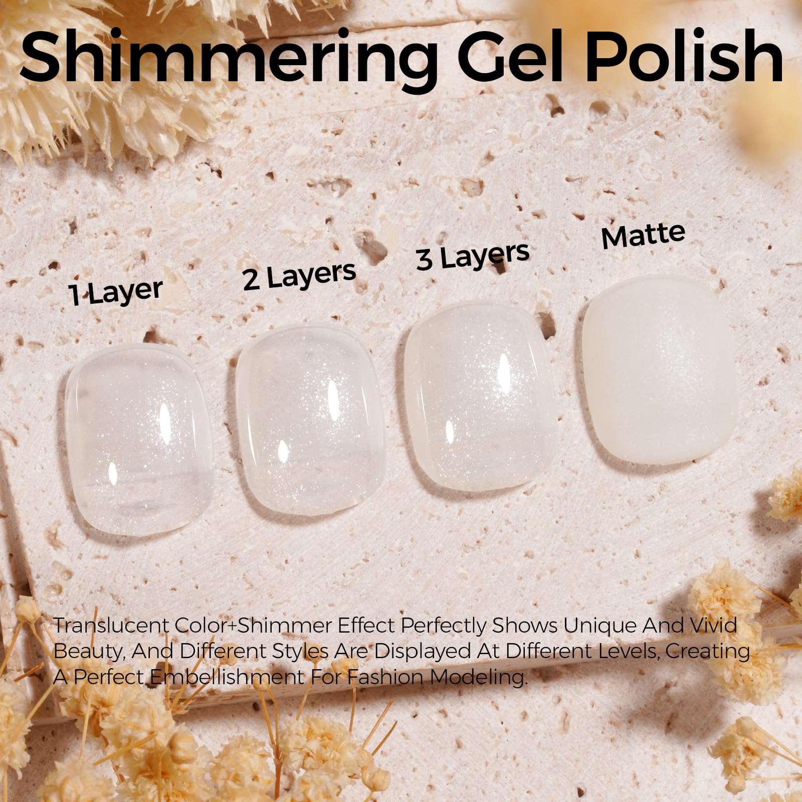 TOMICCA Long-lasting gloss finish shown on nails during daily wear.